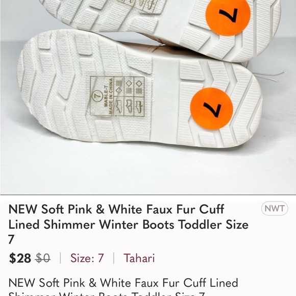 Tahari Toddler Mable Shimmer Fur-Lined Winter Boots - Picture 8 of 9